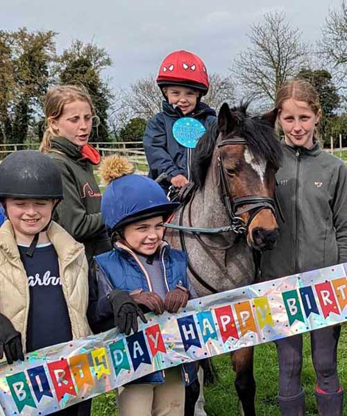 Horse riding birthday parties